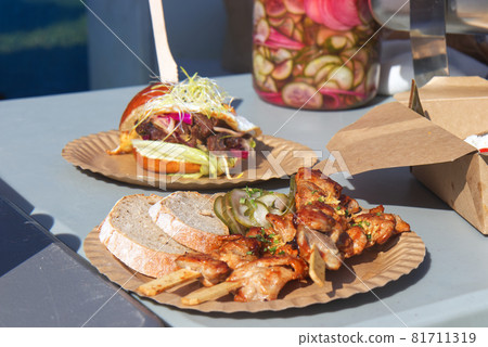 Selling authentic Filipino food at the Asian Street Food Festival in Prague 81711319