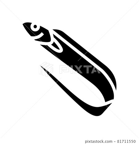 large head hairtail glyph icon vector illustration 81711550
