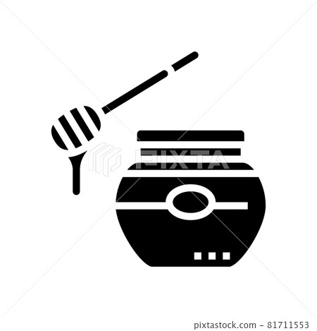 honey bottle beekeeping glyph icon vector illustration honey bottle beekeeping glyph icon vector illustration 81711553