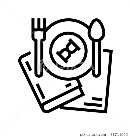 food history line icon vector illustration 81711653