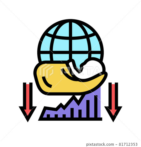 children social problem color icon vector illustration 81712353