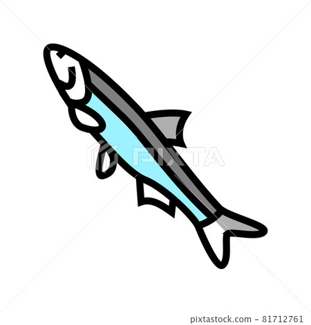peruvian anchoveta color icon vector illustration 81712761