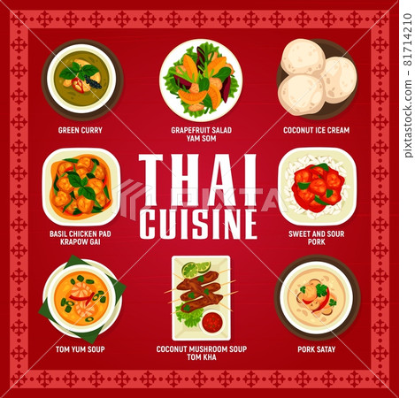 Thai cuisine, Asian food Tom Yum soup and curry 81714210