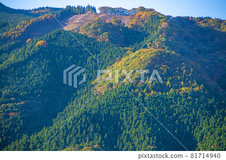 Mountain scenery from the vicinity of Jomine Park Autumn scenery Autumn leaves season 81714940