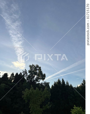 A sky in a blue sky A sky in a blue sky 81715170
