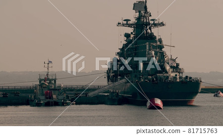 Former Soviet and Russian navy destroyer Bespokoynyy, a museum ship at Kotlin Island. Kronstadt, Russia Former Soviet and Russian navy destroyer Bespokoynyy, a museum ship at Kotlin Island. Kronstadt, Russia 81715763
