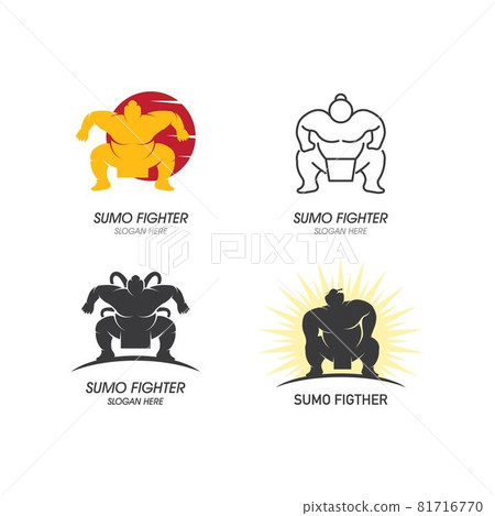 Sumo fighter character illustration 81716770