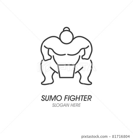Sumo fighter character illustration 81716804