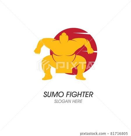 Sumo fighter character illustration 81716805