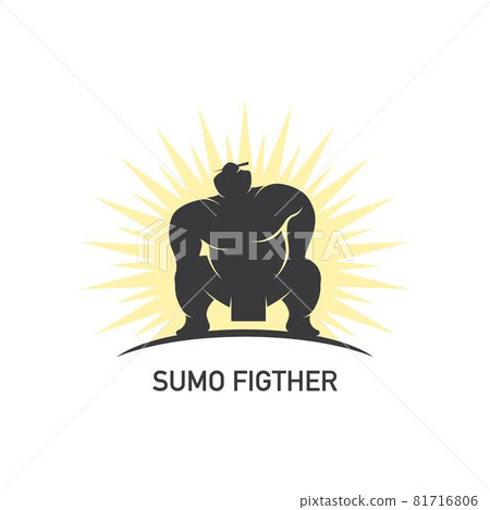Sumo fighter character illustration 81716806