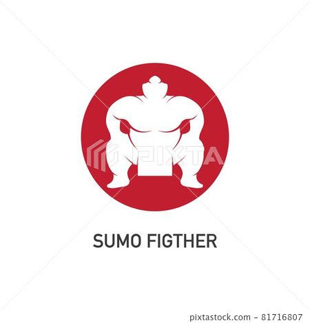 Sumo fighter character illustration 81716807