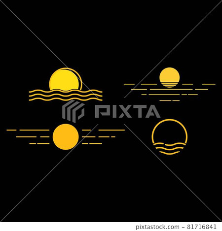 sun illustration logo vector sun illustration logo vector 81716841