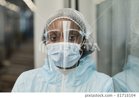 Tired Black Medical Nurse Tired Black Medical Nurse 81718104