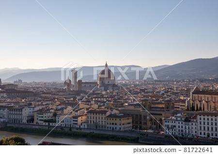 Panoramic view of Florence city from Piazzale Michelangelo 81722641