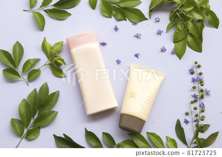 sunscreen spf50 health care for skin face with body lotion of lifestyle woman sunscreen spf50 health care for skin face with body lotion of lifestyle woman 81723725