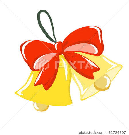 絲帶和鈴鐺聖誕材料 81724807