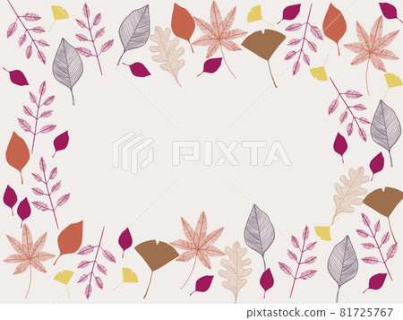 Autumn leaves frame autumn 81725767