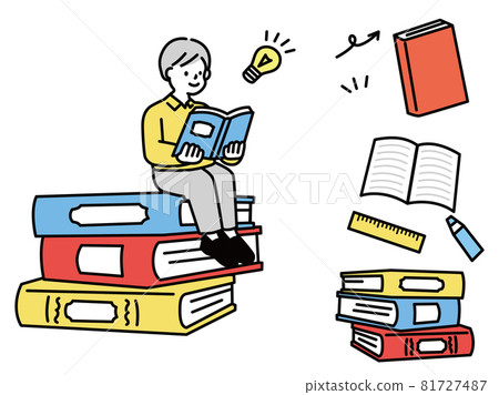 Reading books, studying illustrations (learning, growth, homework, students, inspiration) Reading books, studying illustrations (learning, growth, homework, students, inspiration) 81727487