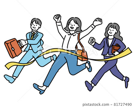 商業插圖：動機、目標、努力、成就、配額、成功、進步、歸鄉、成長、膽量姿勢 81727490