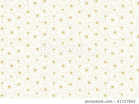 日式花紋日式無縫花紋菊花鋪路 日式花紋日式無縫花紋菊花鋪路 81727662