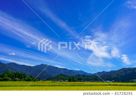 新潟縣南魚沼市的秋景,秋日清爽的米飯餐廳 新潟縣南魚沼市的秋景,秋日清爽的米飯餐廳 81728291