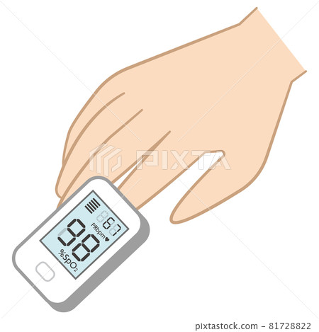 Hand with pulse oximeter 81728822