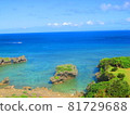 Okinawa sea in the summer 81729688