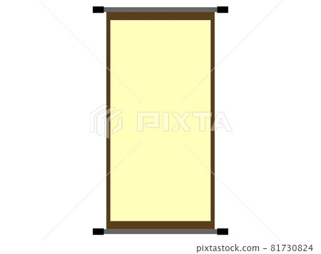 Hanging scroll (Japanese style) - Stock Illustration [81730824