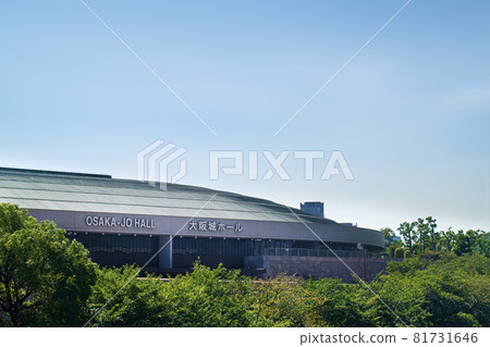 從大阪城新橋看大阪城大廳外觀 81731646