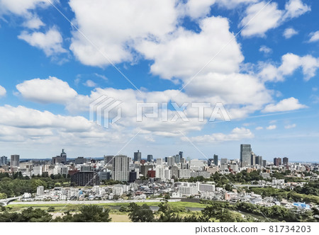 A panoramic view of Sendai city A panoramic view of Sendai city 81734203