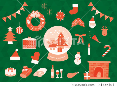 Christmas illustration set Christmas illustration set 81736101