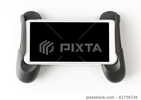 Smartphone with a grip stand for games Smartphone with a grip stand for games 81736726