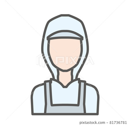 Food manufacturing person icon Food manufacturing person icon 81736781