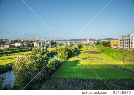 《愛知縣》名古屋市容矢田川河床 81736870