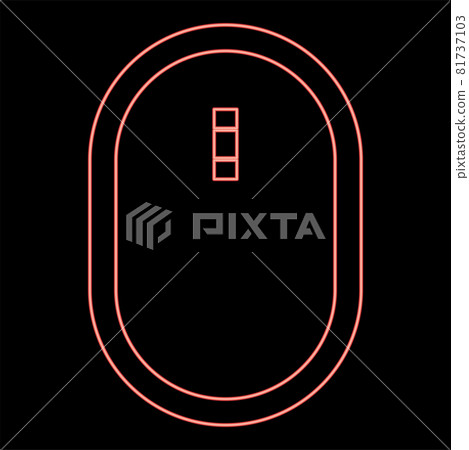 Neon video camera red color vector illustration Neon video camera red color vector illustration 81737103