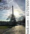 Monochrome Eiffel Tower 81737800