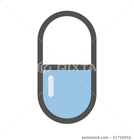 膠囊藥物圖標（透明背景） 81738058