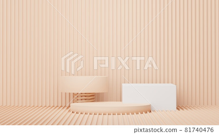 Podium for product placement with Retro modern and contemporary design. 3d rendering minimal scene for mock up and showing brand. Pedestal platform for cosmetic advertise. Various of arch simple. Podium for product placement with Retro modern and contemporary design. 3d rendering minimal scene for mock up and showing brand. Pedestal platform for cosmetic advertise. Various of arch simple. 81740476
