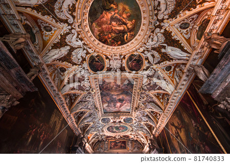 interiors of the doge's palace, Venice, Italy 81740833
