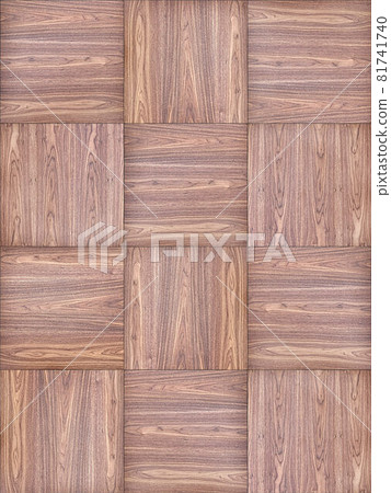 Wooden wall panel of walnut veneered MDF with chess pattern 81741740