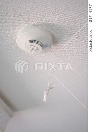 安裝在天花板上的火災警報器 安裝在天花板上的火災警報器 81744177