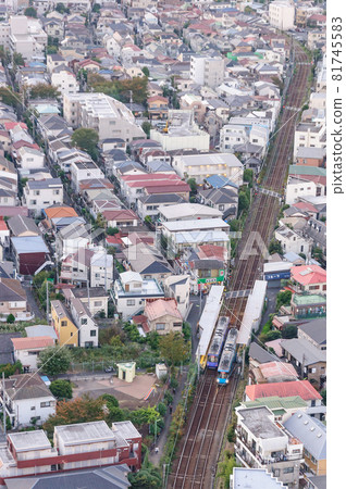 Tokyu Setagaya Line and residential areas along the line, Setagaya Ward, Tokyo Tokyu Setagaya Line and residential areas along the line, Setagaya Ward, Tokyo 81745583
