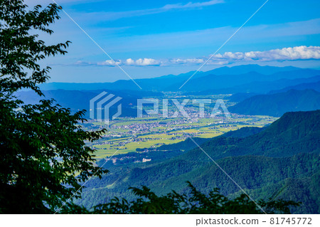 A rural landscape before harvest in Minamiuonuma, Niigata Prefecture, the rice capital 81745772
