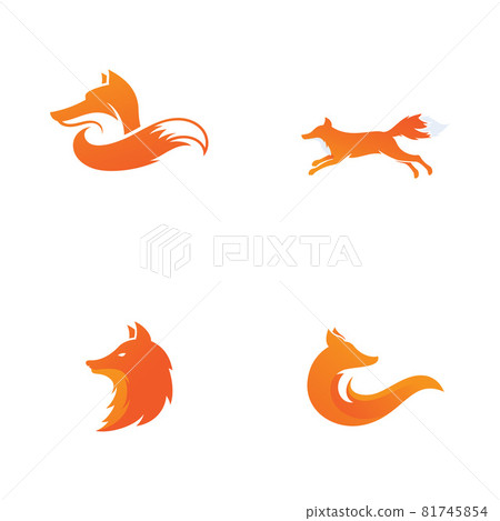 Fox vector illustration icon 81745854