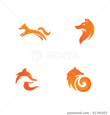 Fox vector illustration icon Fox vector illustration icon 81745855