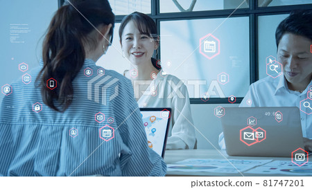 會議人和技術形象商業網絡 81747201