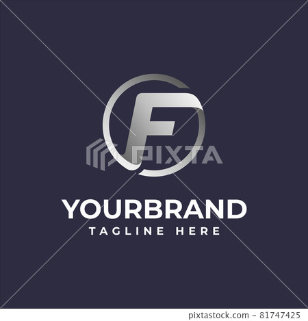 Letter F Circle Logo Design Template with vector illustration Letter F Circle Logo Design Template with vector illustration 81747425