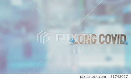 clear virus and word long covid for medical or sci concept 3d rendering clear virus and word long covid for medical or sci concept 3d rendering 81748027