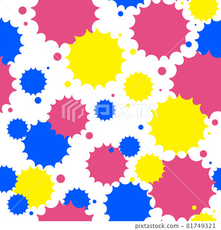 Paint seamless pattern pop 81749321