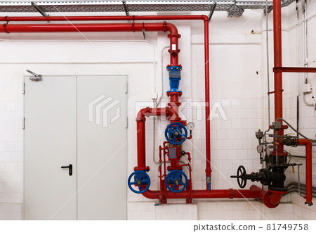 Heating system in boiler room 81749758